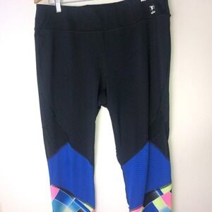 Fila Sport‎ Black & Multi-Color Leggings Women's XL